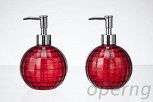 方格紋圓球乳液瓶