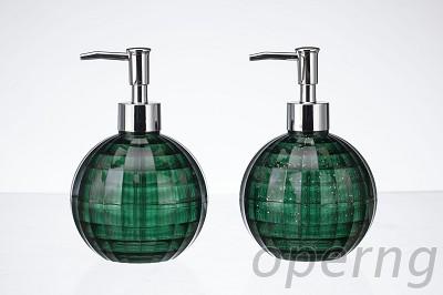 方格紋圓球乳液瓶