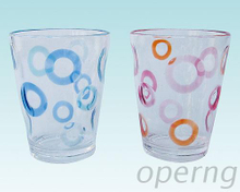 圓彩水杯