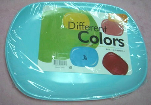 歐朋彩色餐盤組-L(3入)